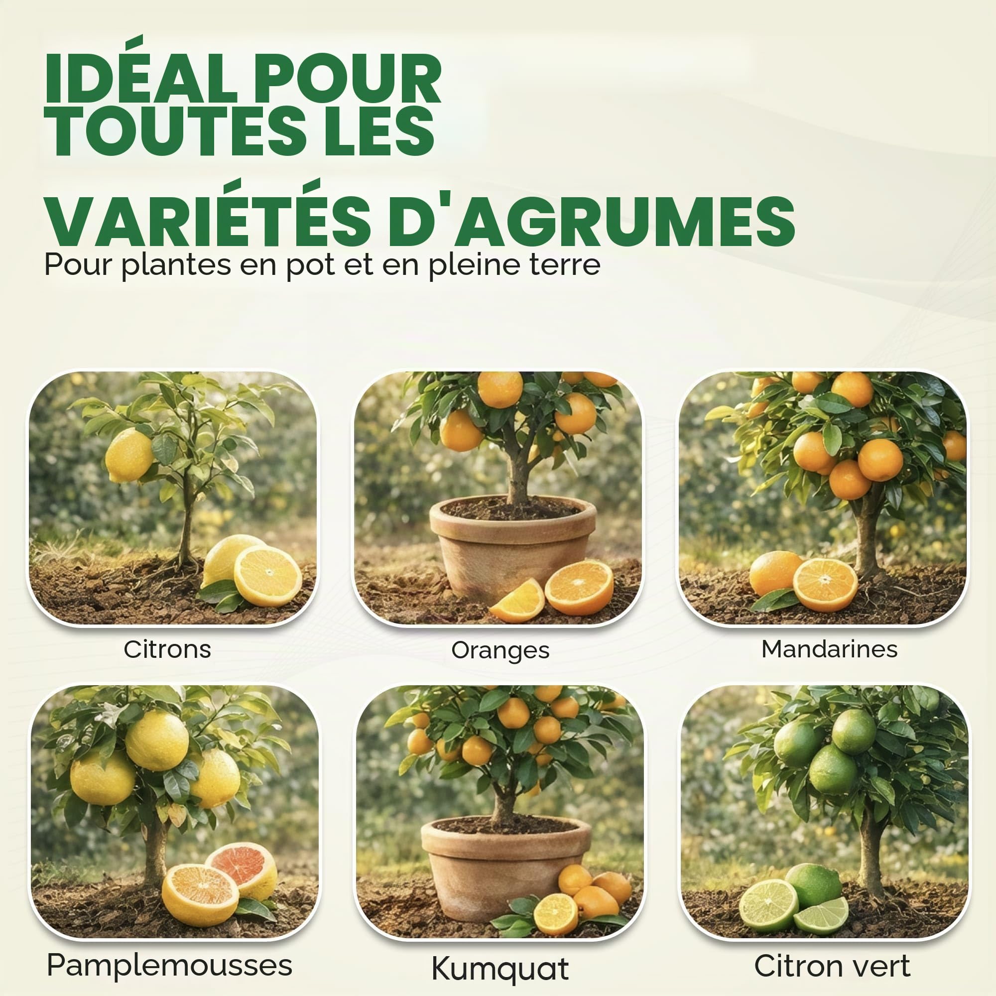 CITRUMAX Agrumes BIO engrais N-P-K granulaire 4-6-10 azote + phosphore + potassium + fer + magnésium + calcium (Limoni-Mandarini-orange--Kumquat) Culture biologique de haute qualité (3,5 kg)