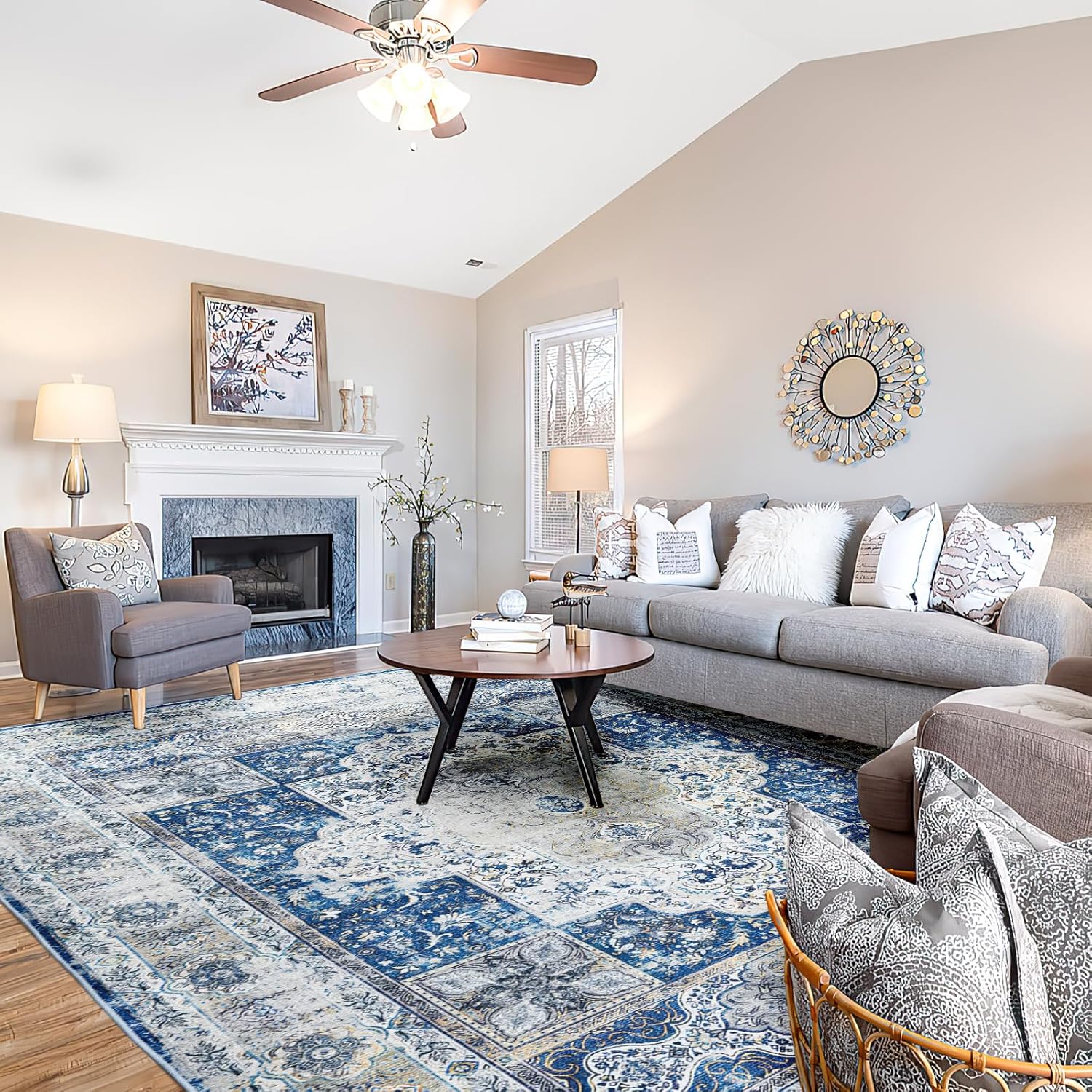 BESTSWEETIE 9x12 Area Rugs for Living Room Area Rug 9x12