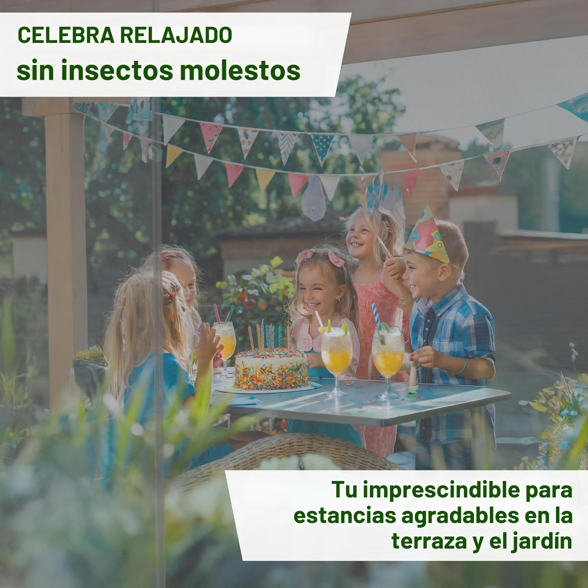 TTL GARDEN Mosquitera Deluxe XXL, 500 x 300 x 250 cm, color negro, malla fina de 0,07 mm, 3 entradas, resistente a los rayos UV y transpirable, protección contra insectos