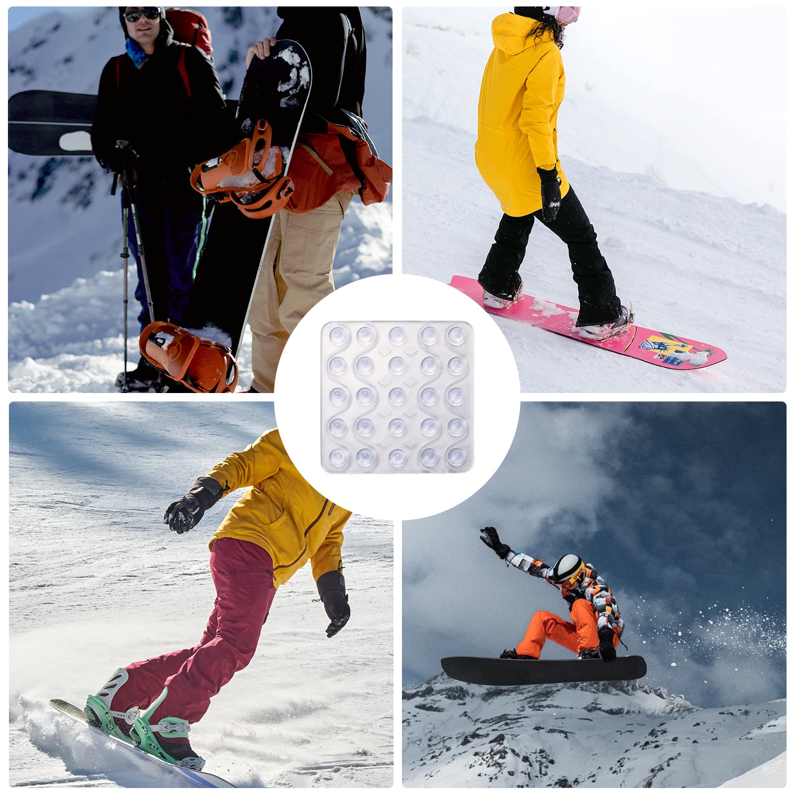 Stomp Pad Transparent Antidérapant Snowboard Grip Mat