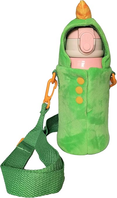 Amazon マイボトルポーチ ストラップ付き ボトルカバー ふわふわ 柔らかい 可愛い 水筒ケース 恐竜 大 水筒 マグボトル用アクセサリー オンライン通販