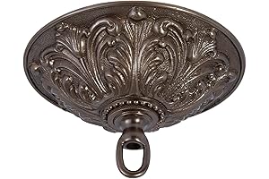 B&P Lamp's Bronze Finish Screw Collar Canopy Kit for a Striking Chandelier Display