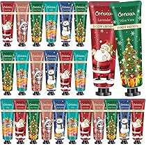 crema corpo 25 pezzi, set regalo da donna, creme corpo profumate 5 fragranze regalo donna, Crema corpos set idratante pelle secca o normale, Calendario regalo di Natale dell’Avvento