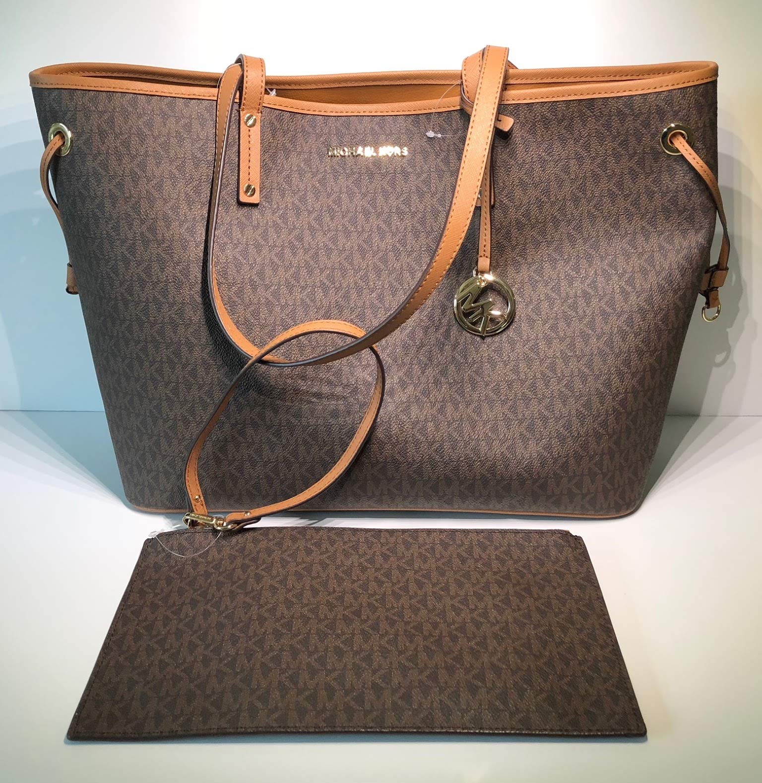 michael kors jet set drawstring tote