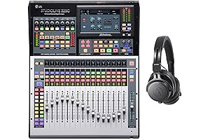 Presonus StudioLive 32SC Mixer Bundle with Audio-Technica ATH-M60X Headphones
