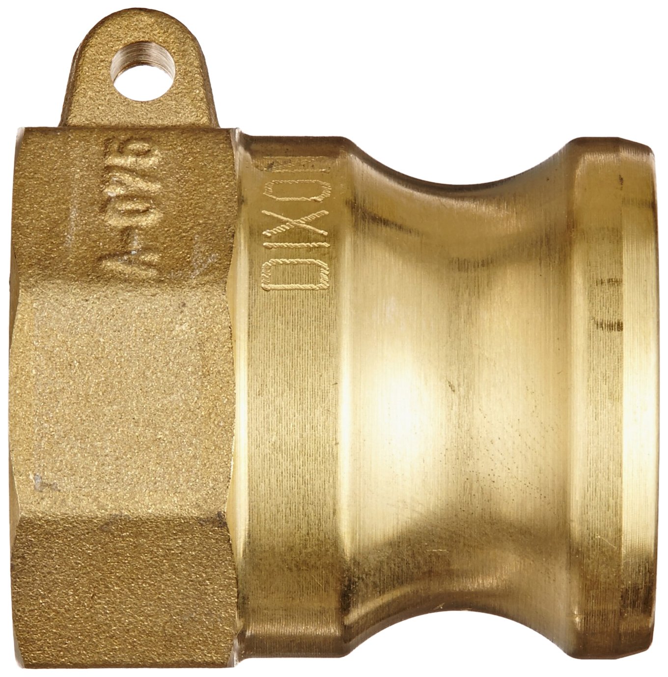 Dixon G75-A-BR ASTMC 38000 Forged Brass Global Type A Cam and Groove Hose Fitting, 3/4