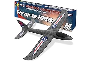 Foam Airplane for Kids: Airplane Toy Gift, Outdoor Games for Boys & Girls Ages 4-10