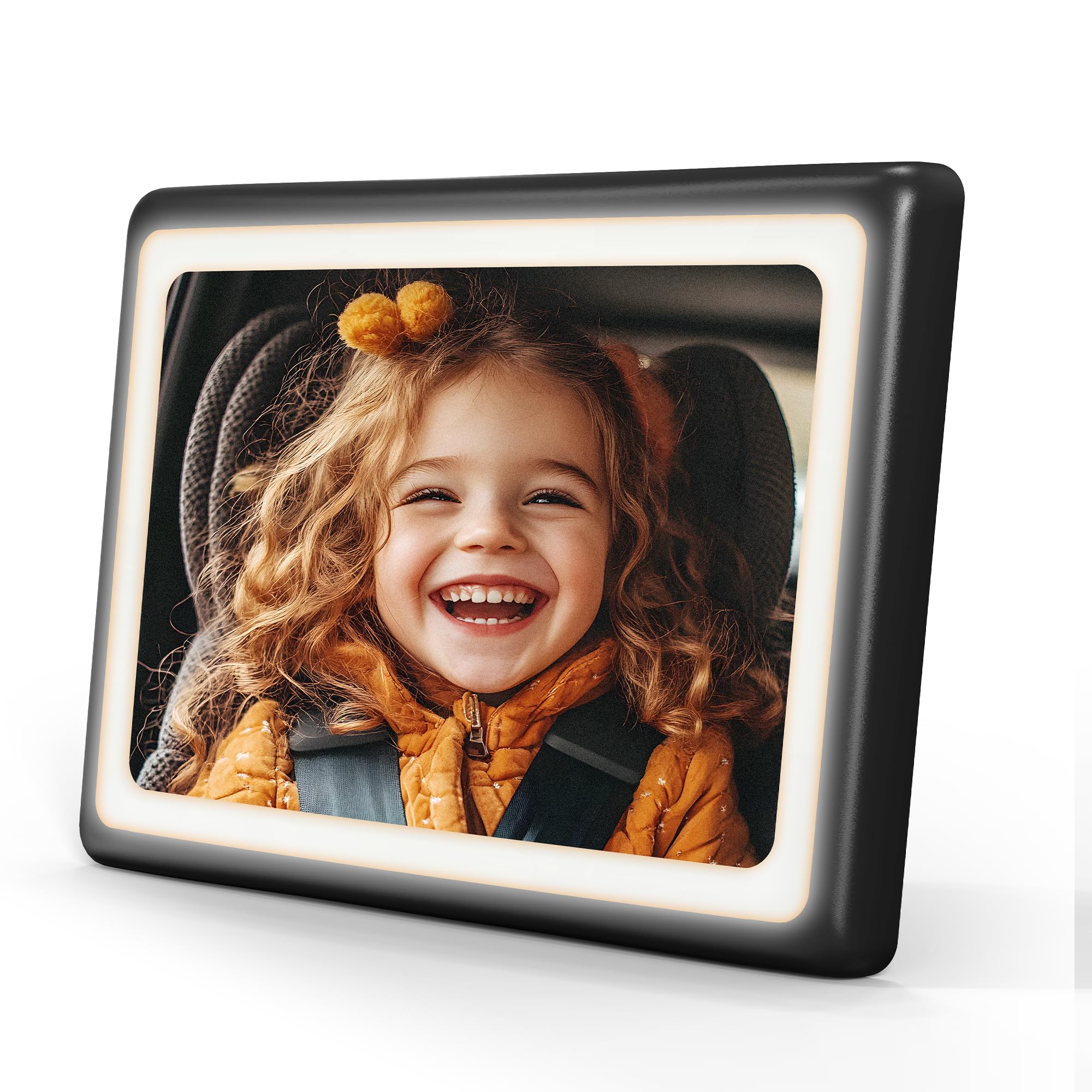 Easyera Espejo de coche para bebé con luz