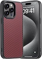 Vista 73 de Funda magnética para iPhone 15, resistente a las caídas, sensación de piel mate, a prueba de golpes, delgada, negro mate
