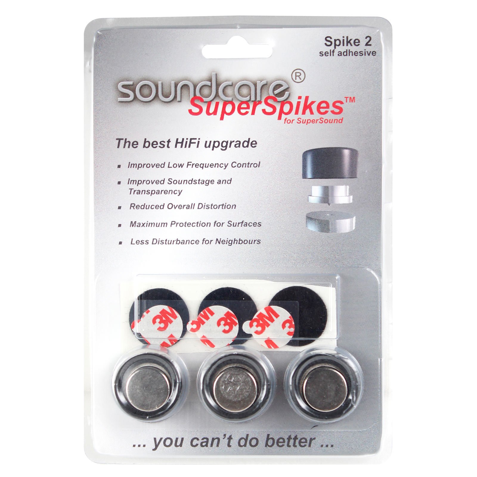 Accessoires home studio SOUNDCARE SPIKE 2 Supports isolants pour enceintes