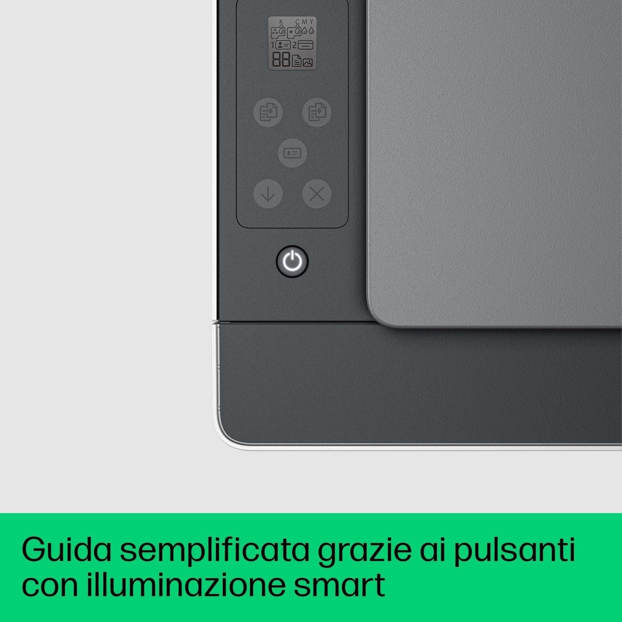 HP Smart Tank 5105 Stampante Multifunzione A4 con Serbatoio Inchiostro, Stampa Fronte/Retro Manuale, Scansione, Copia, 22 ppm, USB, Wi-Fi, Bianca