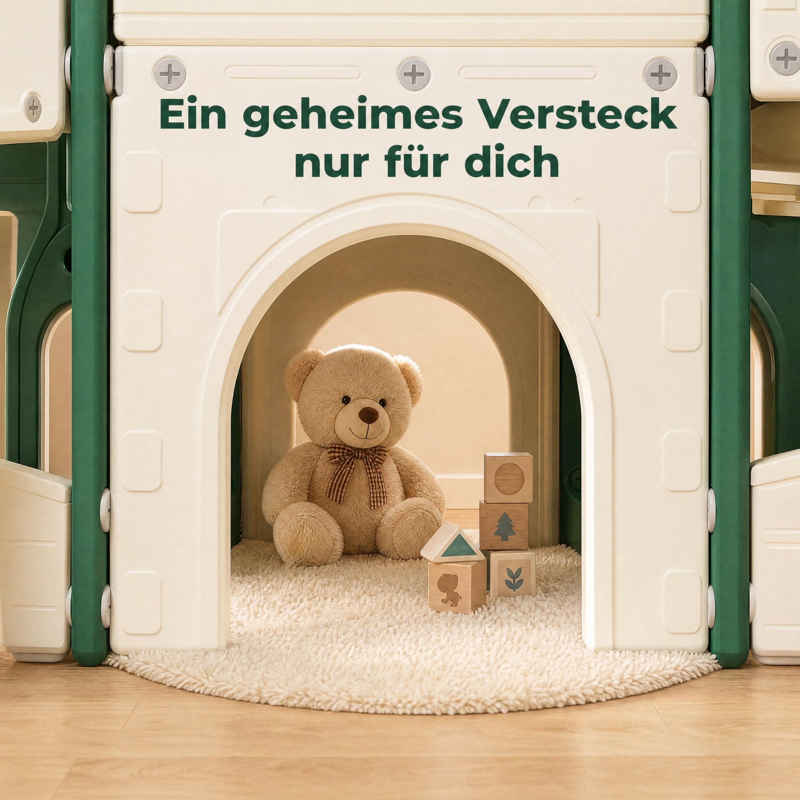 Rutsche für Kinder, 7 in 1, Rutsche für den Außen- und Innenbereich, Rutschenset für Kinder mit Treppe, Rutsche und Tunnel, für Kinder von 1 bis 6 Jahren, einzigartige Schieber, Gelb