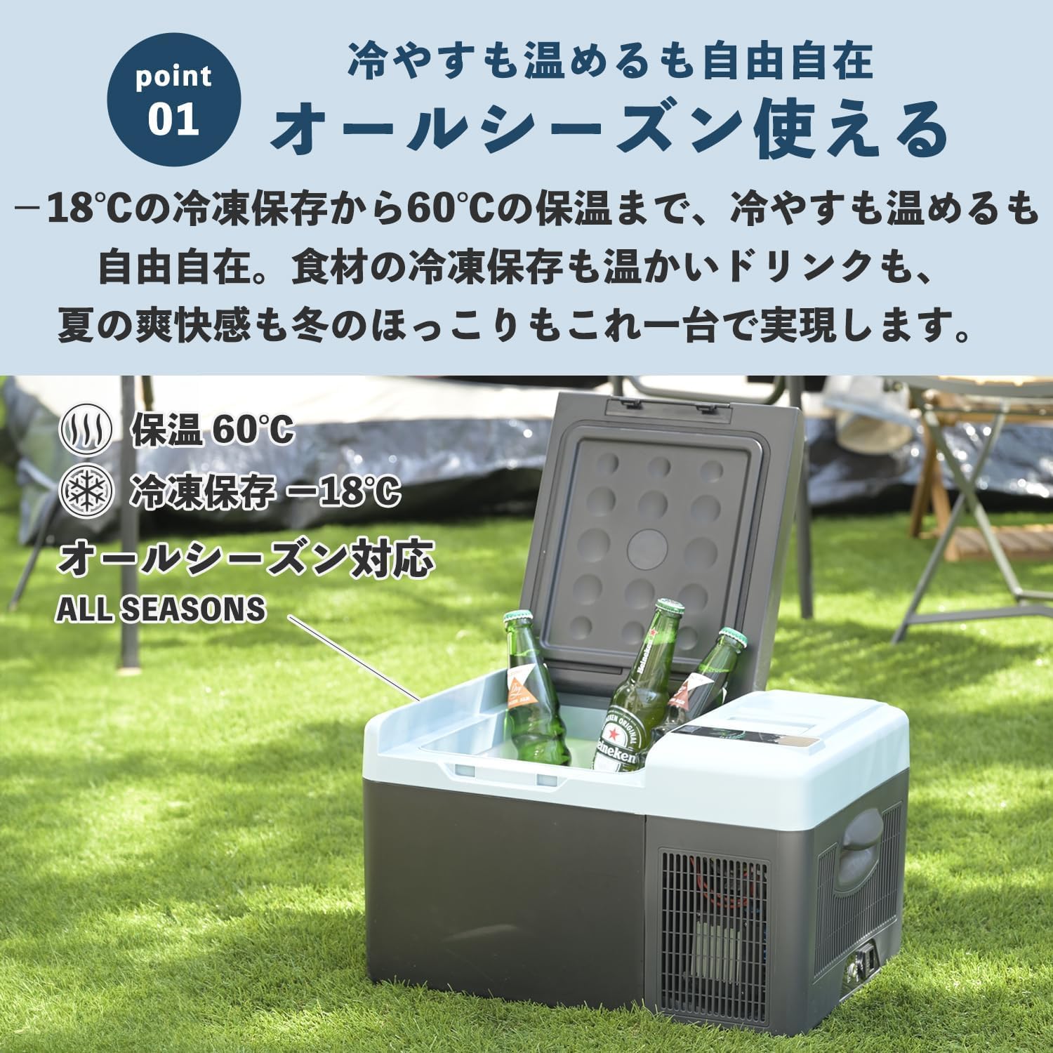 Amazon.co.jp: 【セット品】 山善 ELEIN ポータブル保冷温庫