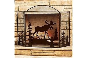 Vintage Black Forest Dècor Rustic Fireplace Screen