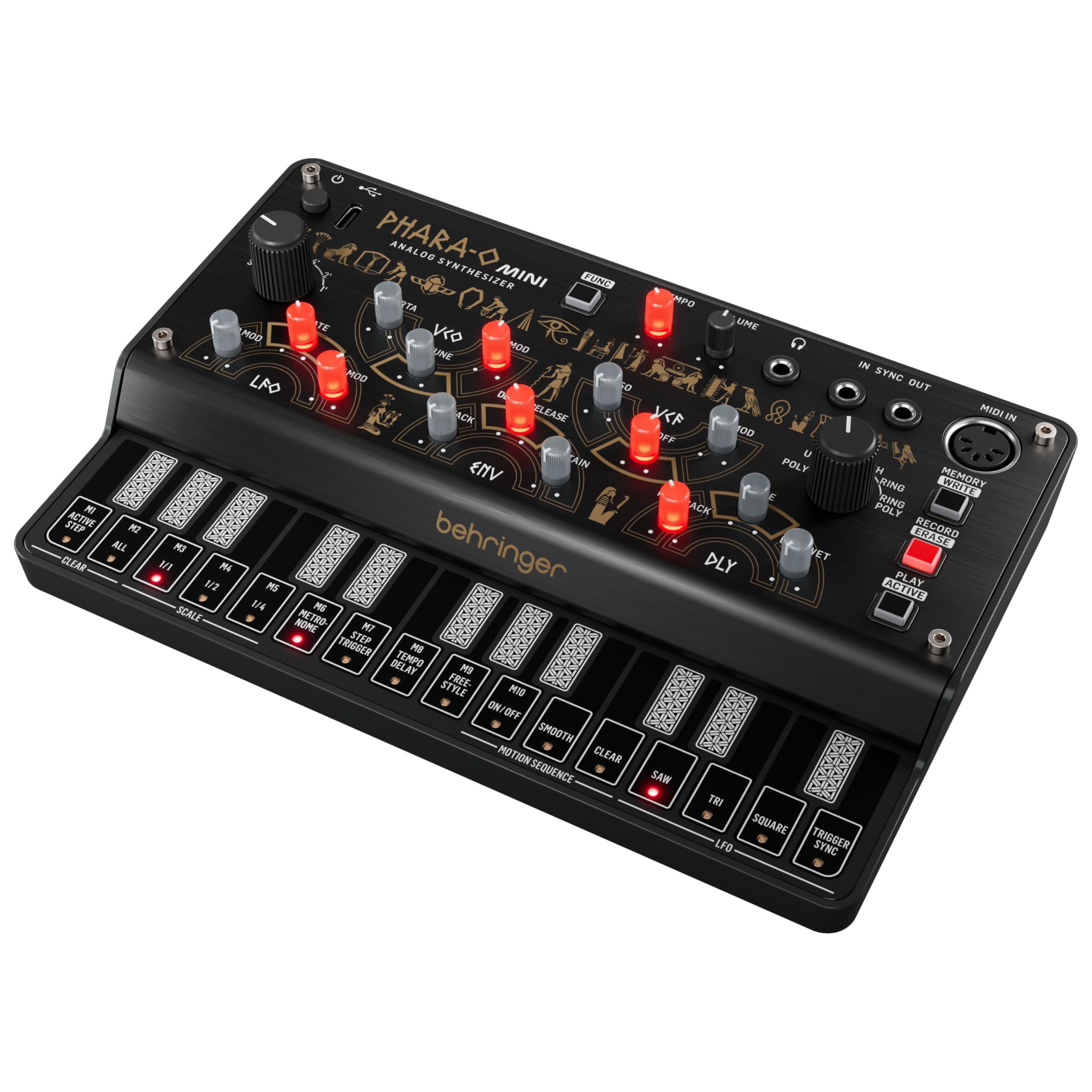 Behringer PHARA-O MINI アナログシンセサイザー 本体 Amazon.com: Behringer PHARA-O MINI Mini Synthesizer for Compact