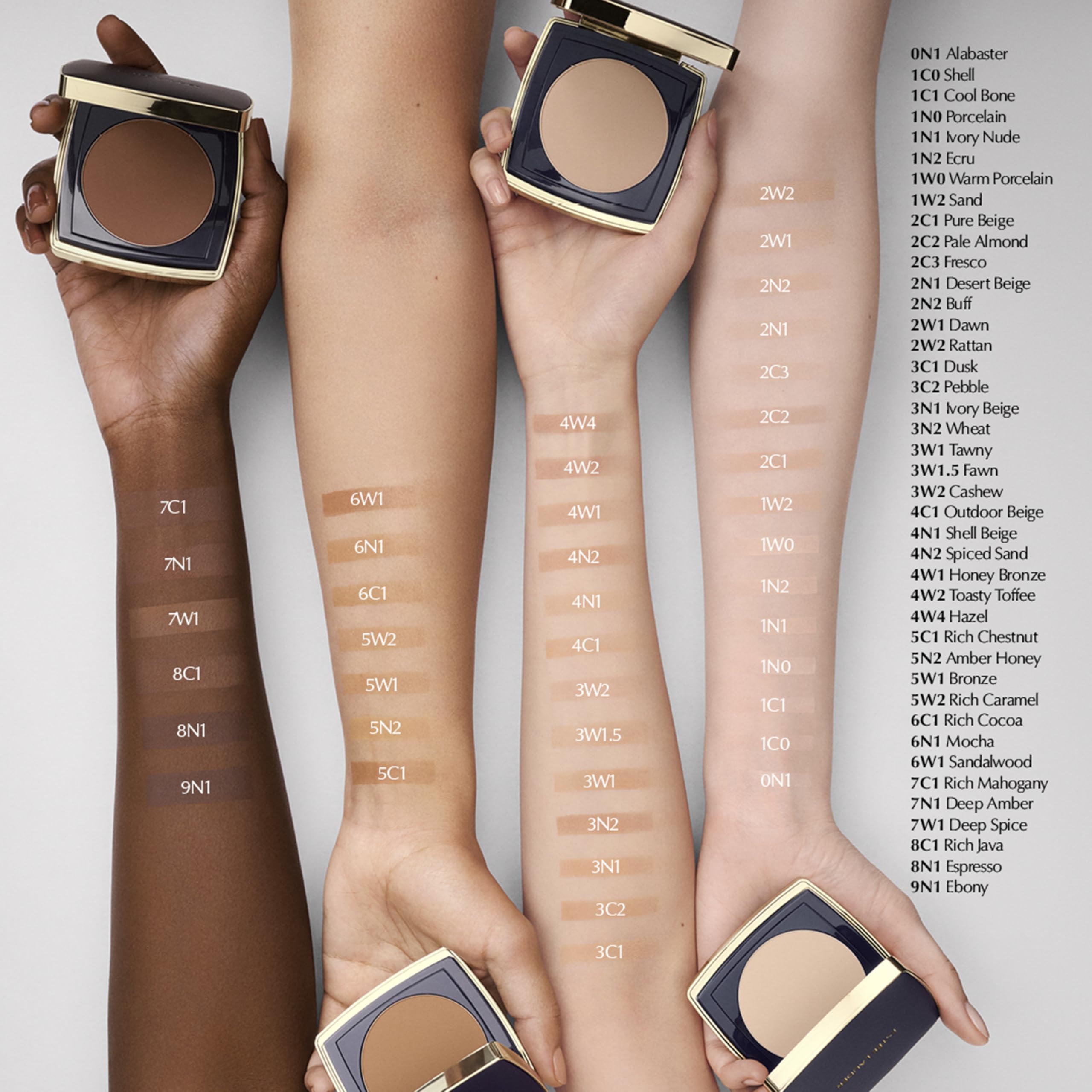 Estée Lauder Double Wear 12-Hour Stay-in-Place Matte Powder Foundation | Controls Oil & Shine, 0.39 Ounce