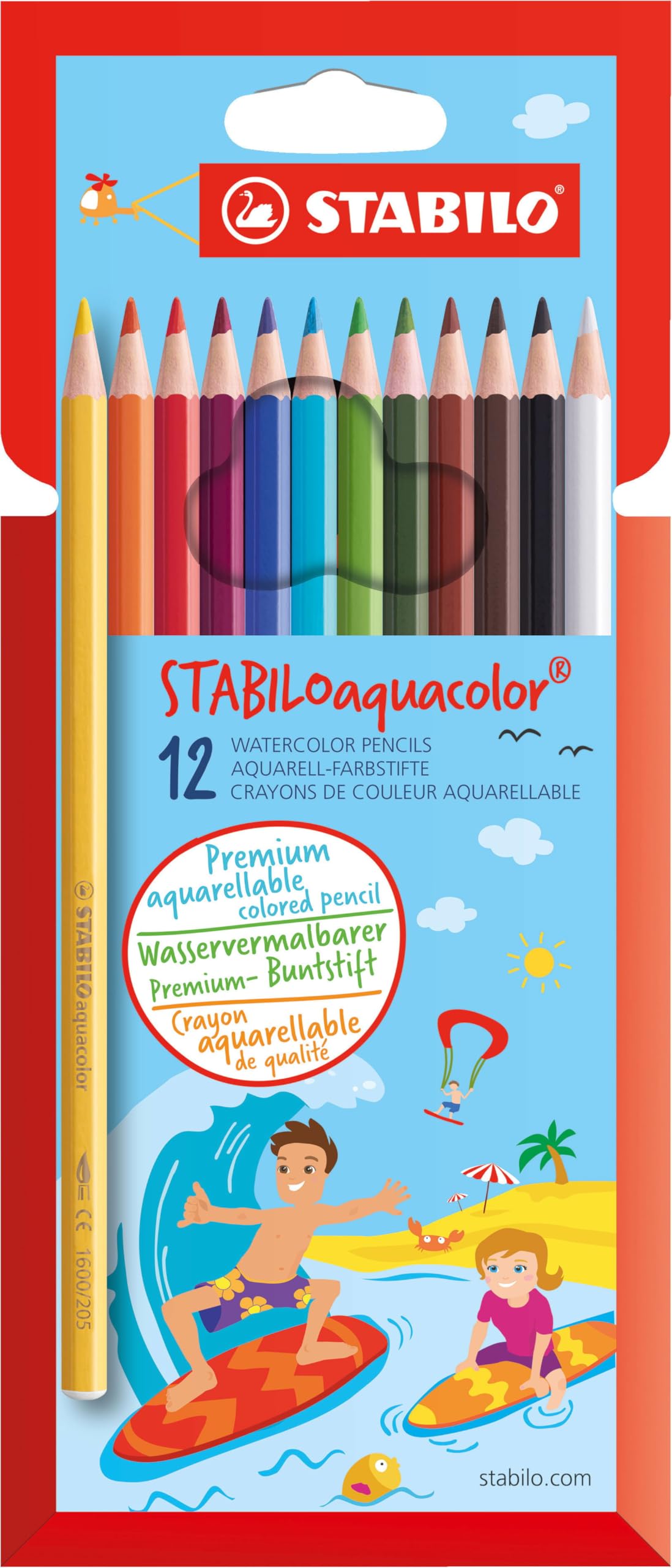 STABILO Aquarell-Buntstift STABILOaquacolor 12er Pack