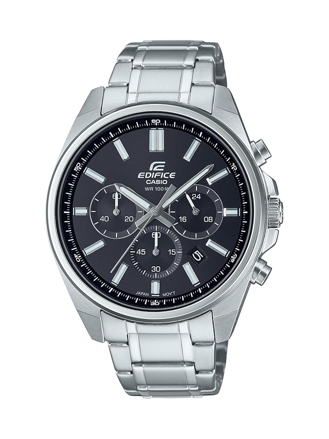 【稼動/新品電池】CASIO EDIFICE クロノグラフ 黒文字盤 腕時計 Amazon | Casio Edificeクロノグラフ日付表示腕時計EFV650D