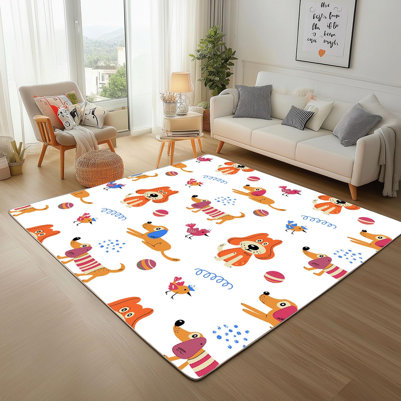 Tapis de Salon Teckel Animaux Idéal pour l'Entrée la Chambre et la Cuisine 160x230