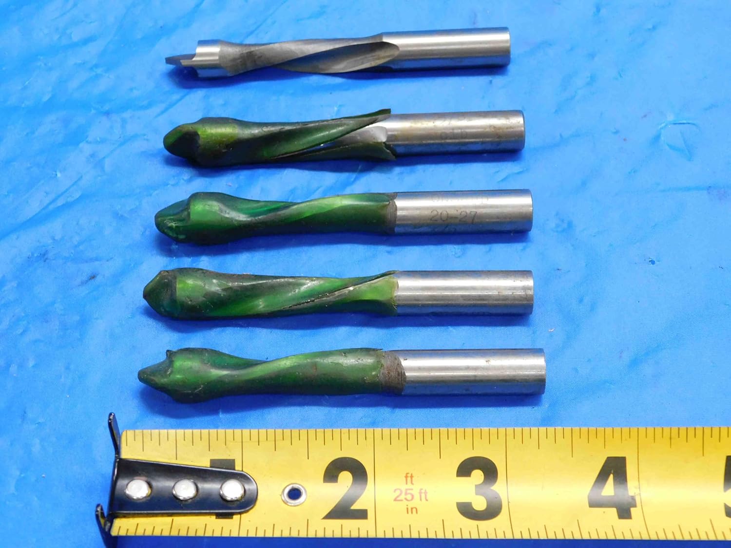 LOT of 5 ONSRUD Cutter 3/8" HSS DOWNCUT Spiral Pilot Flute Router BIT 3/8 Shank - RB2305CK2