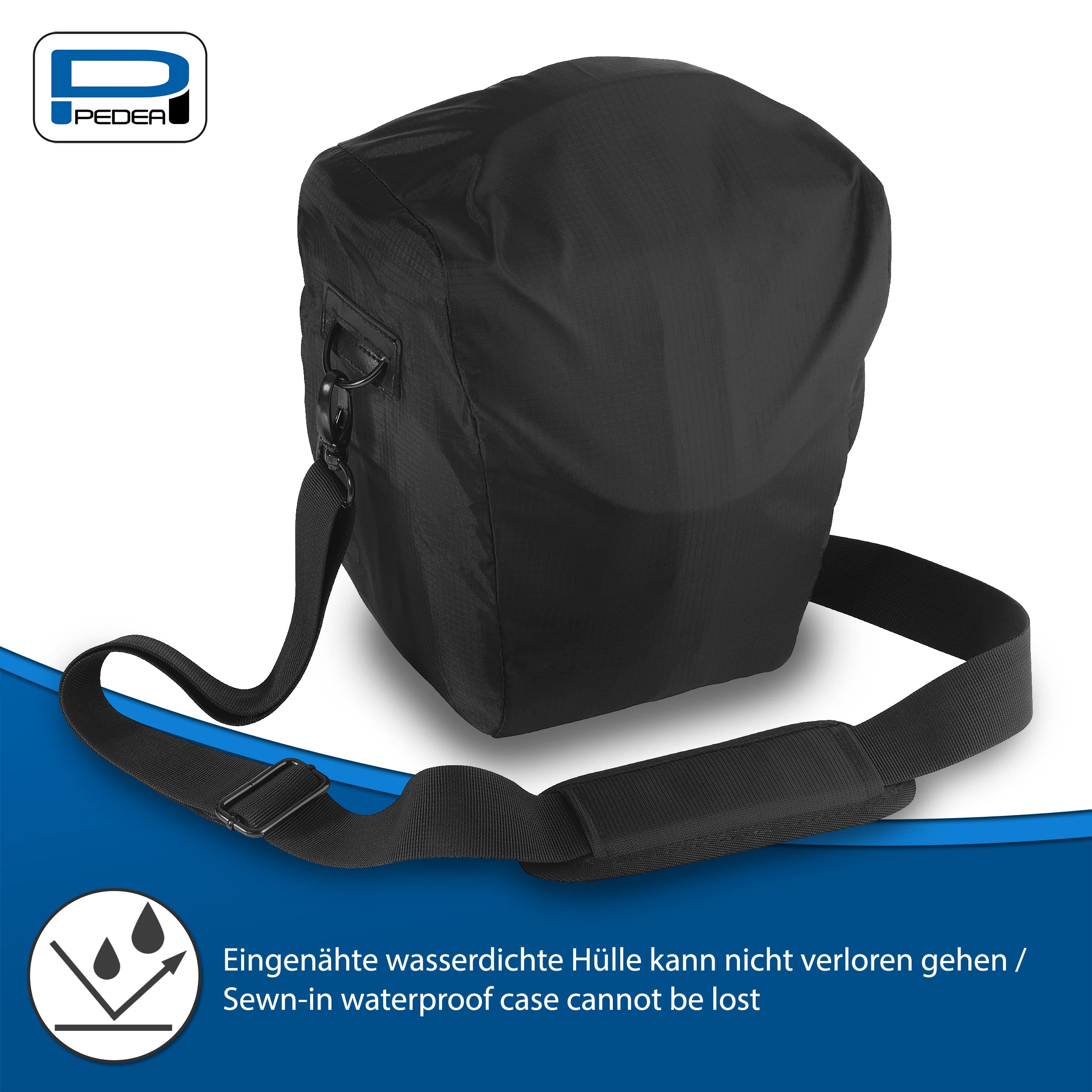 PEDEA GmbH SET012-65060313-0011 - Funda para cámara SLR y Protector de Pantalla, tamaño L, Color Amarillo