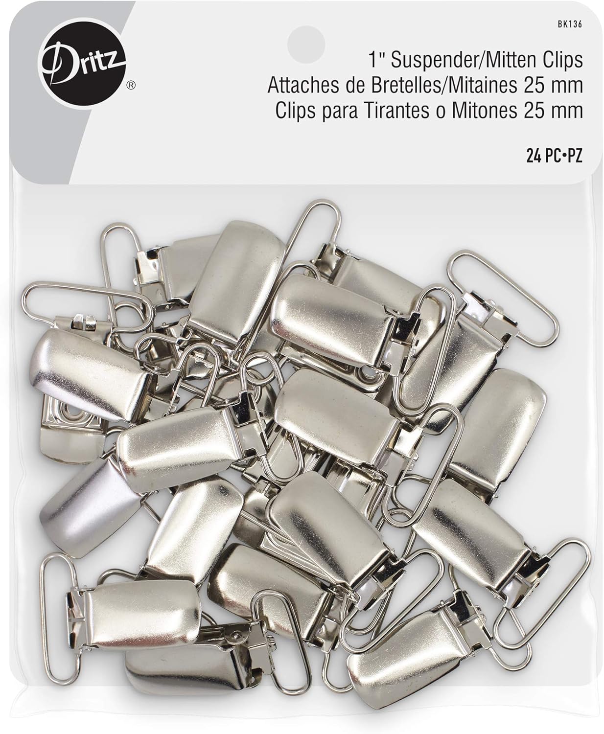 Suspender Clips Nickel