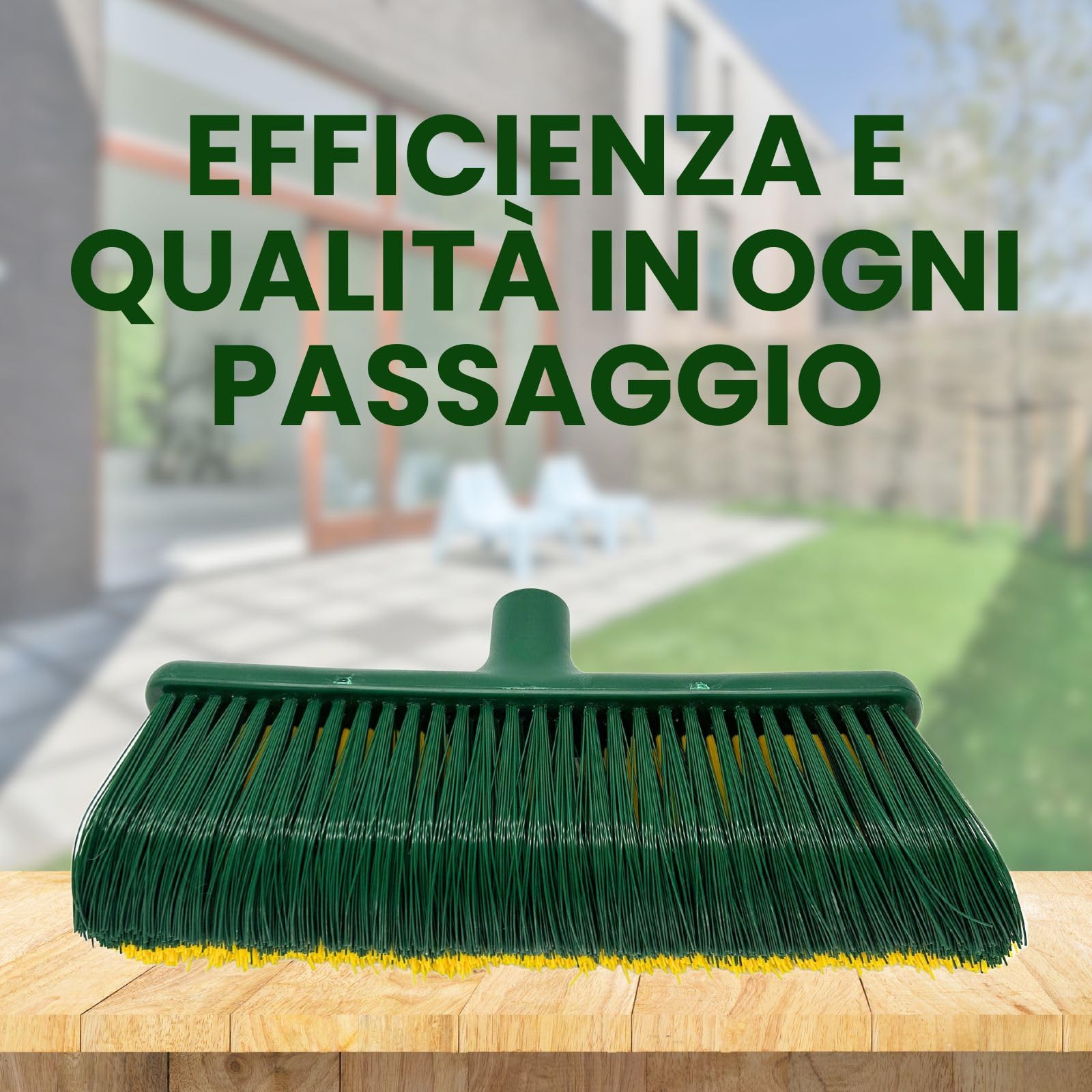 PLANTAWA Spazzola per Erba Sintetica senza Manico | Spazzola Prato Sintetico Manuale | Pulisci Giardino per Terrazze, Balconi, Aiuole | Spazzatrice Robusta Universale