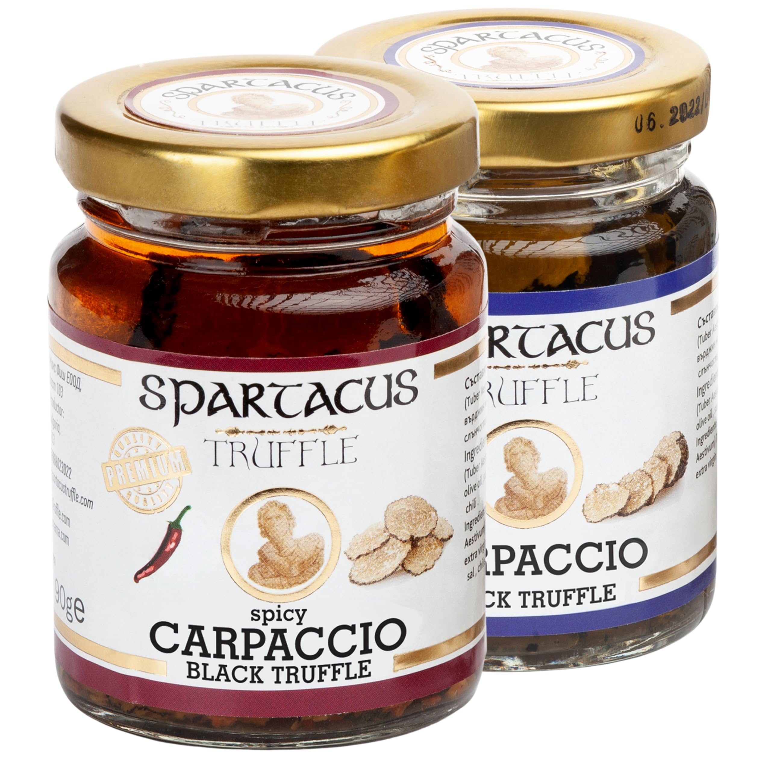 Set Spartacus con carpaccio piccante e tartufo carpaccio, concediti un'eccellenza culinaria