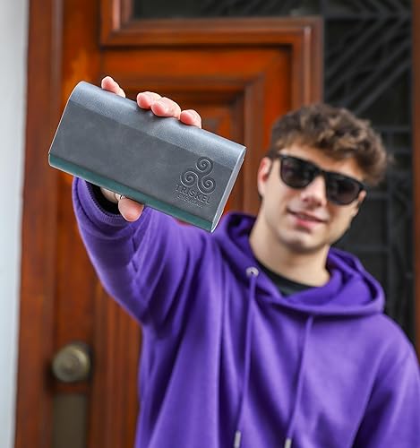 Miniatura 8 de Estuche doble para gafas, carcasa rígida 2 en 1 de almacenamiento para gafas de sol y gafas, funda delgada con cierre magnético