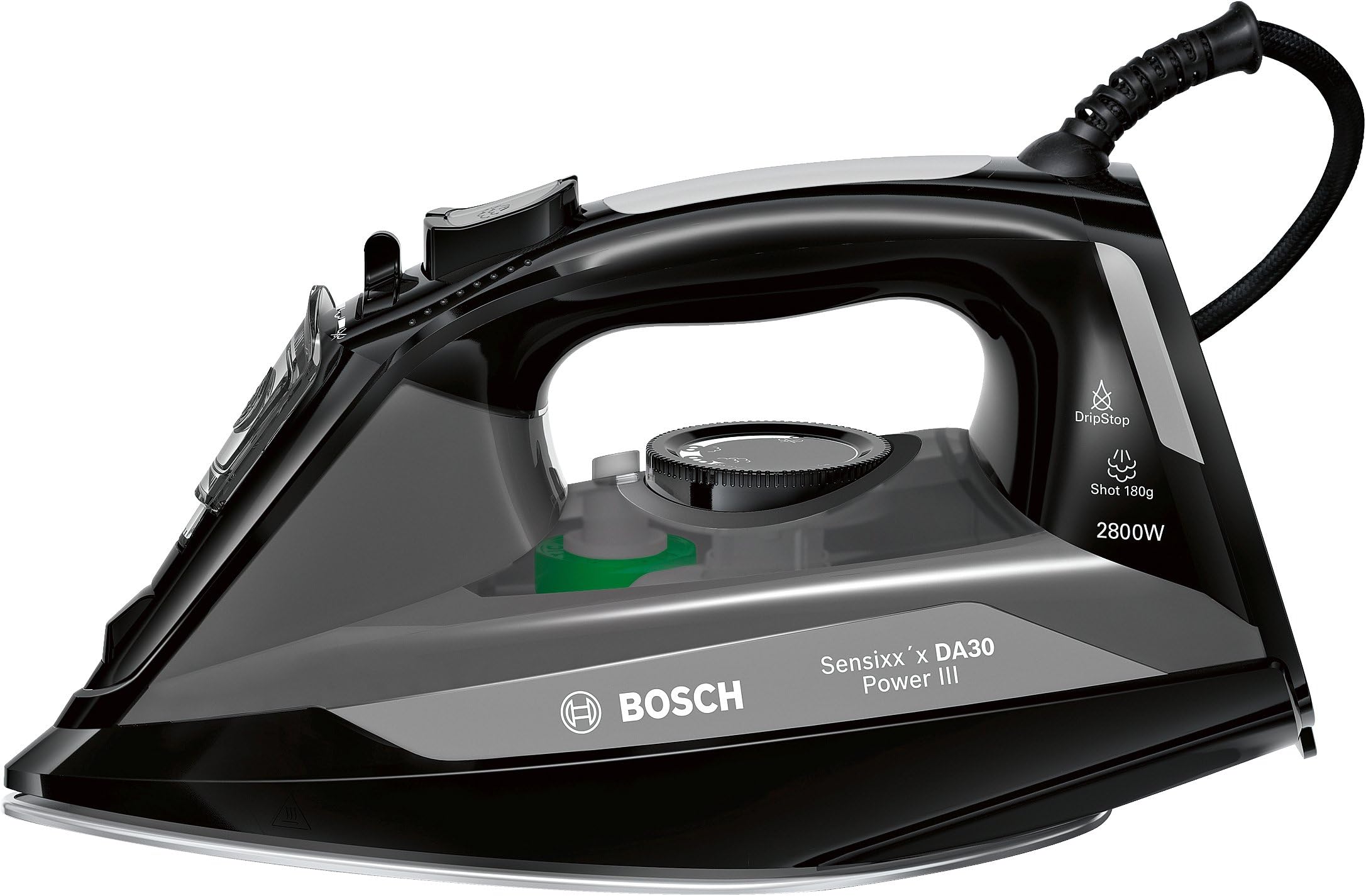 Bosch TDA3021GB Steam Iron, 2800 W, Black/Grey