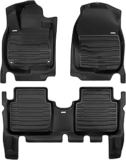 TuxMat - for Honda CR-V 2017-2022 Models - Custom Car Mats - Maximum Coverage, All Weather, Laser Measured - This Full Set Includes 1st and 2nd Rows