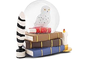 Elanze Designs Snowy White Owl Harry Potter Snow Globe