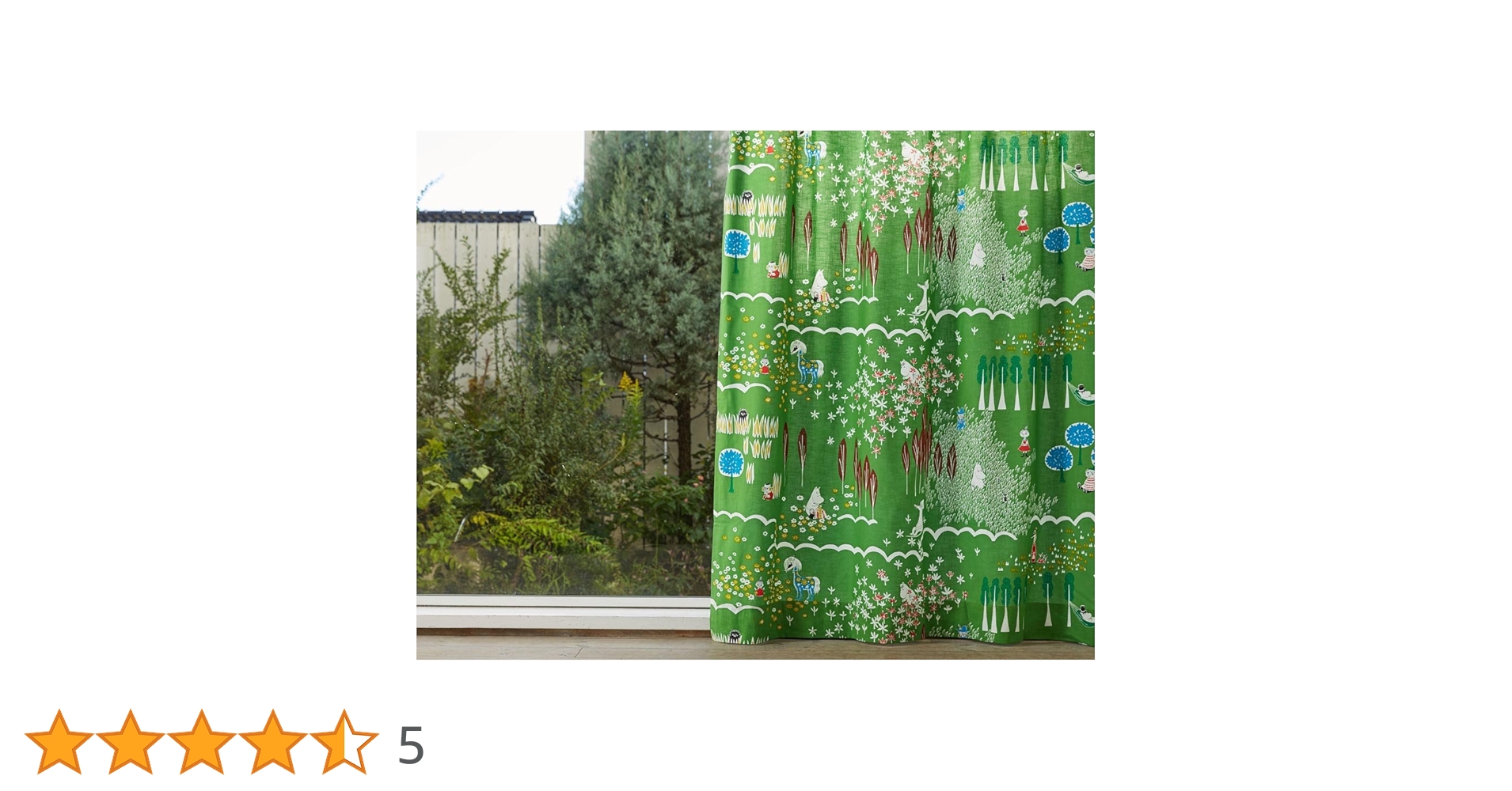 Amazon｜クォーターリポート (MOOMIN) ムーミン カーテン ここにいるよ