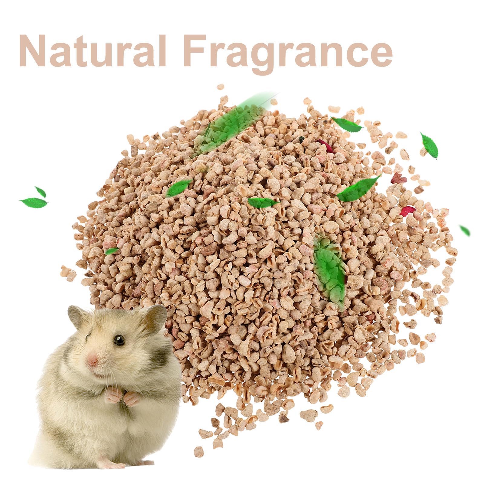 Lettiera Naturale di Pannocchie di Mais da 1000 G Erbe Aromatiche Lettiera per Criceti e Piccoli Animali Materiale per Nidificazione e Rivestimento Gabbia Estivo per Conigli e