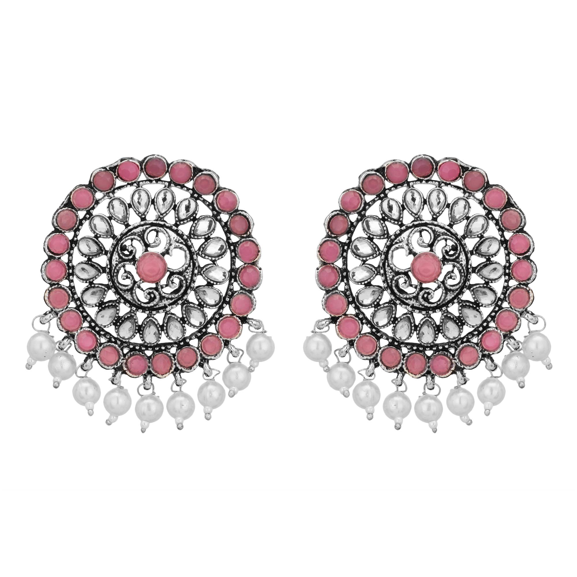 See full amazon price history chart for Shreyadzines Silver Oxidised Oxidized Floral Big Stud Jhumkas Jhumki Jhumka Earring with CZ Stone for Women and Girls (Pink) Shreyadzines Silver Oxidised Oxidized Floral Big Stud Jhumkas Jhumki Jhumka Earring with CZ Stone for Women and Girls (Pink) (B0BNMDMSK9) Amazon Price History, Amazon Price Tracker