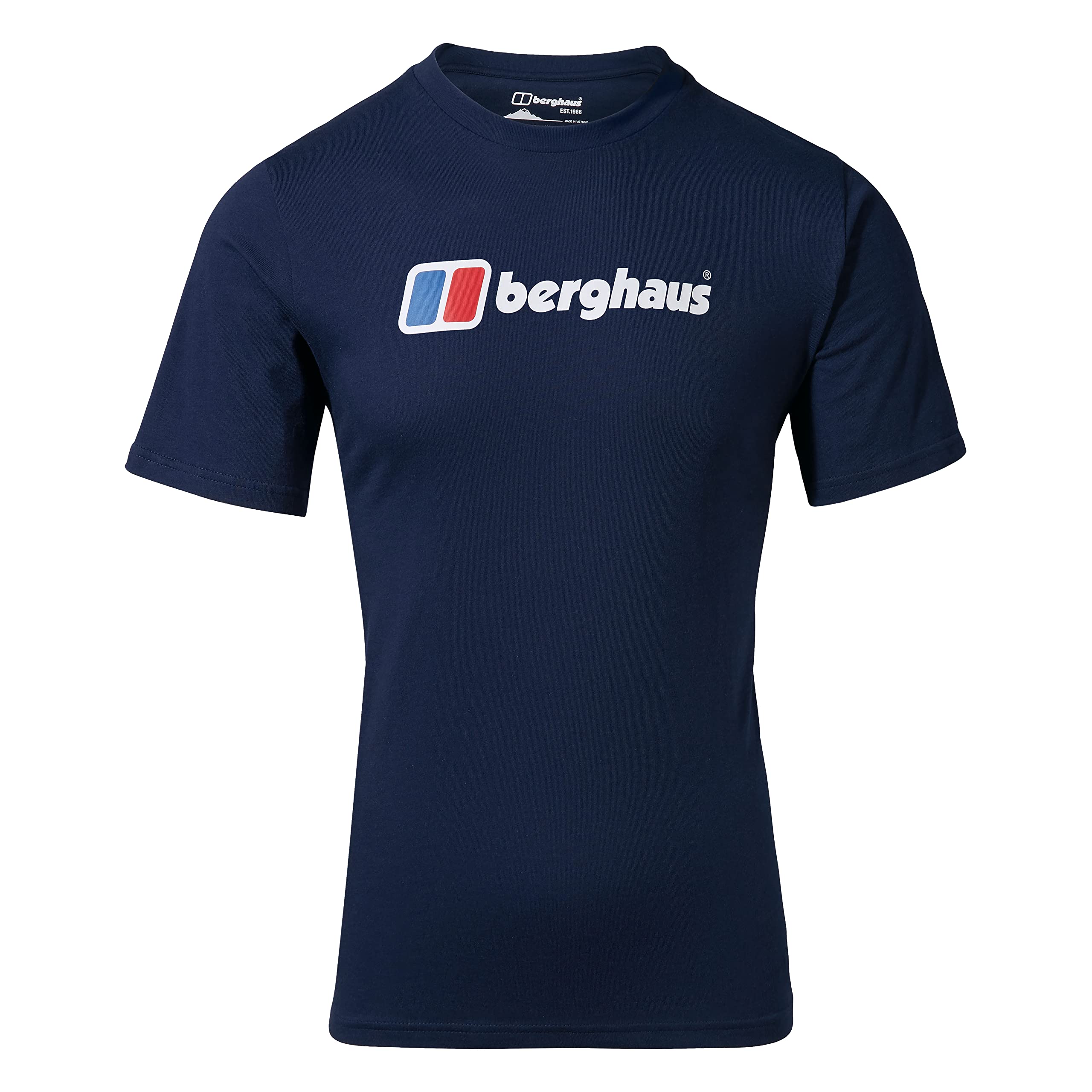 Berghaus Men's Big Classic Logo T-Shirt | Pure Cotton Non-Technical T-Shirt, Dusk, XS