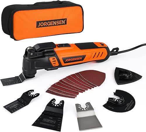 JORGENSEN Oscillating Tool 5°Oscillation Angle, 4 Amp Oscillating Multi Tools