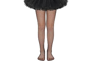 Kids Fishnet Stockings Girls Glitter Tights Sparkle Rhinestone Tights