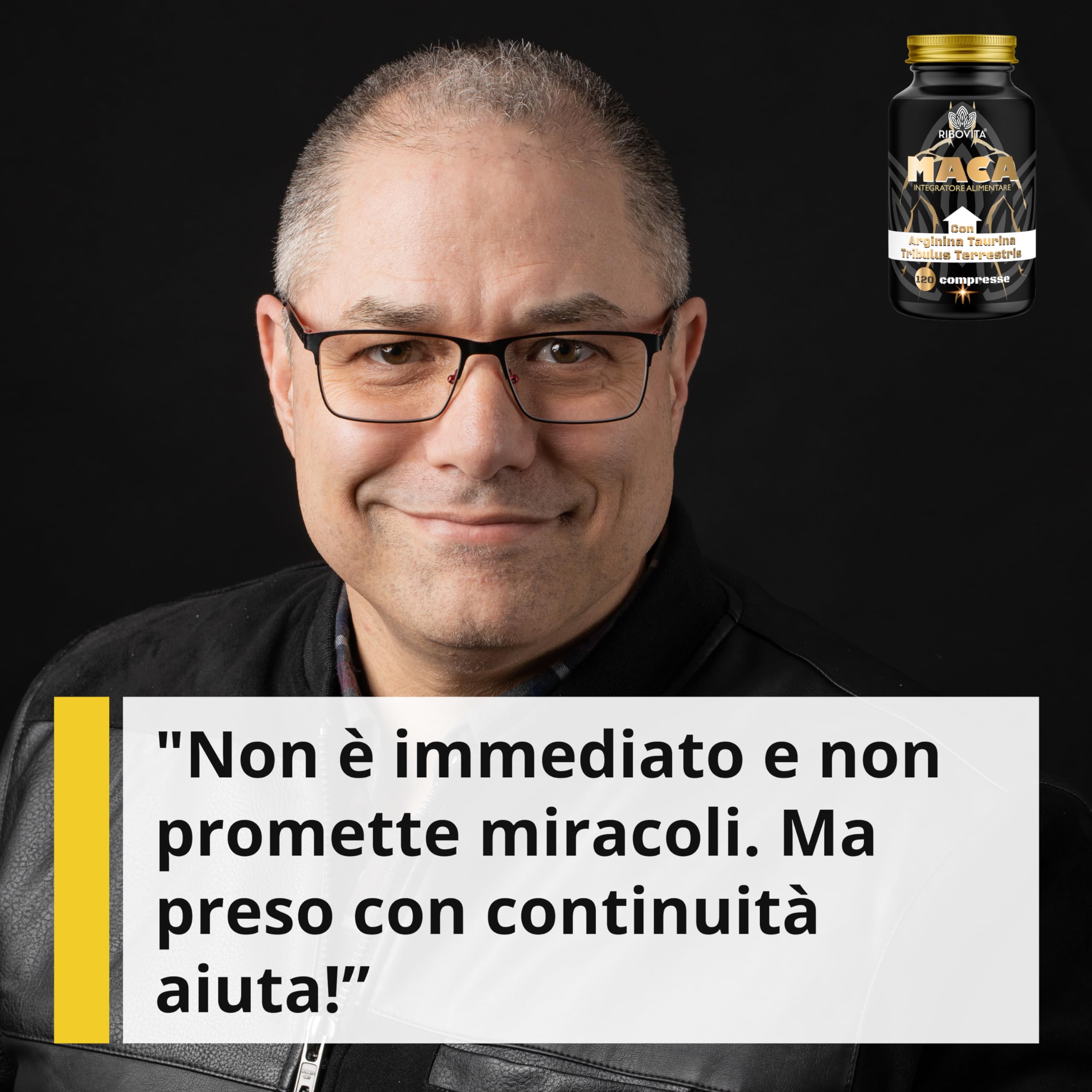 Maca Peruviana Nera 11.500mg con Taurina, Arginina e Tribulus - Integratore Energia Uomo per Forza Fisica e Stamina - 120 Compresse Made in Italy - Formula con 14 Attivi per Sport e Lavoro Intenso