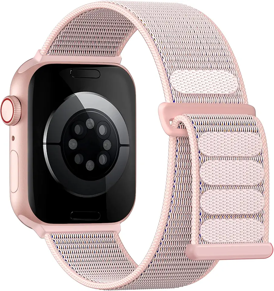 Pulseira de nylon esportiva Lenrao compatível com Apple Watch Series SE 11/10/9/8/7/6/5/49 mm, unissex, para iWatch série SE 11/10/9/8/7/6/5/4/ Ultra SE 3/2/1