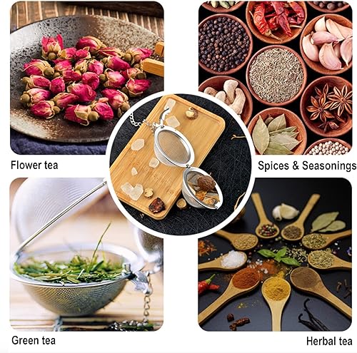 Miniatura 10 de Infusor de té, colador de té, difusor de té para té suelto, amatista, árbol de la vida, envuelto en alambre, colgante de luna creciente envuelto en