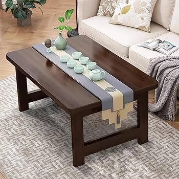 テーブル・机 runoi Amazon.com: Japanese Floor Sitting Table, Folding Wood Tea