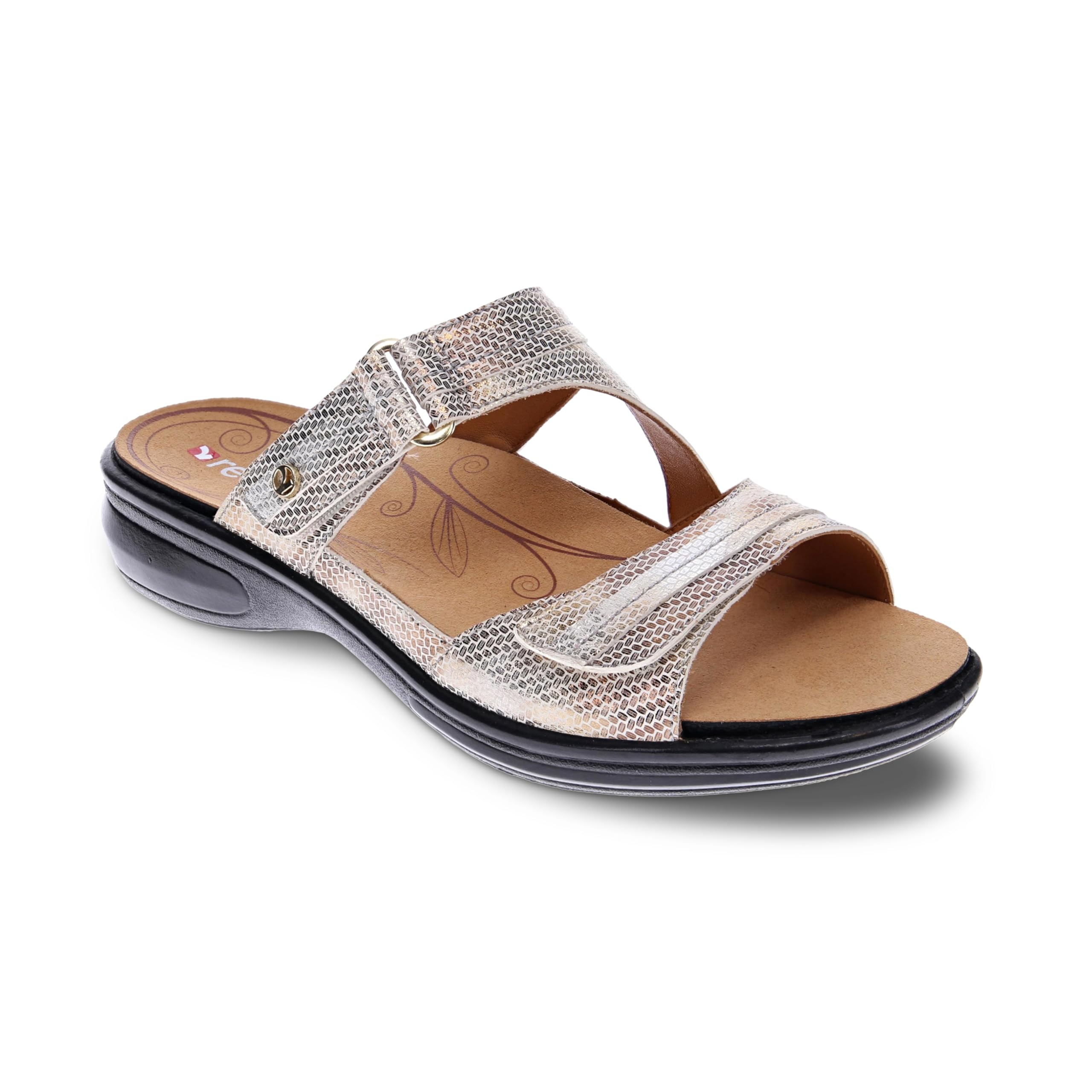Revere Rio Women's Slide Sandals - Luxurious Leather with Superior Arch Support and Fully Adjustable Fit