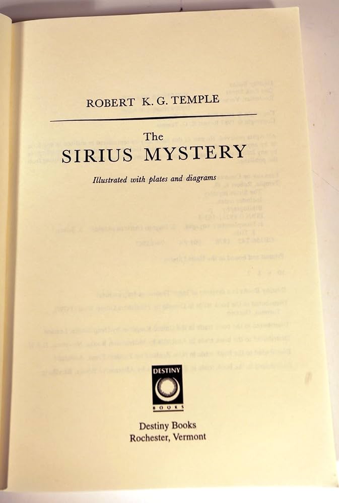 The Sirius Mystery: Temple, Robert K.G.: 9780892811632: Amazon.com