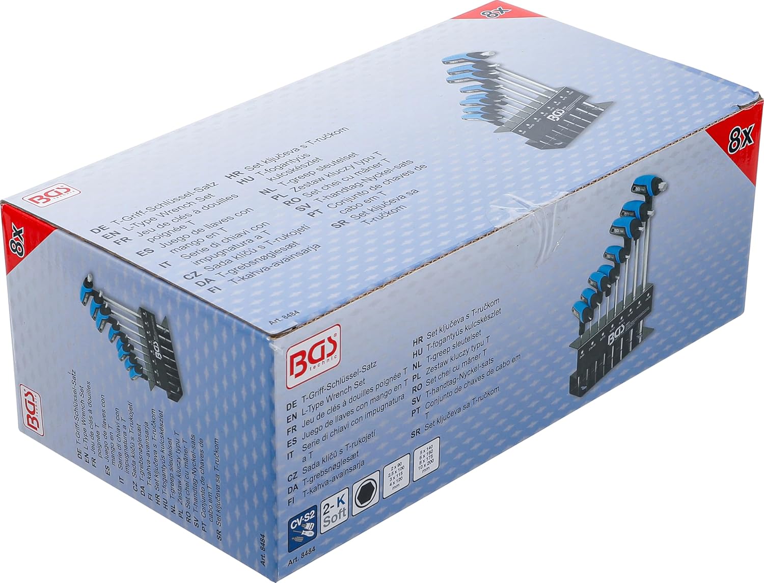 BGS 8484 | L-Type Wrench Set | internal Hexagon 2-10 mm | 8 pcs.