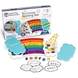 Learning Resources Rainbow Sorting Set, fine Motor, Sorting, Patterning & Addition Skills, Toddler Educational Toys, Sensory Tray