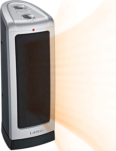 Miniatura 1 de Lasko Calentador de espacio de calefacción, 16 pulgadas, plateado