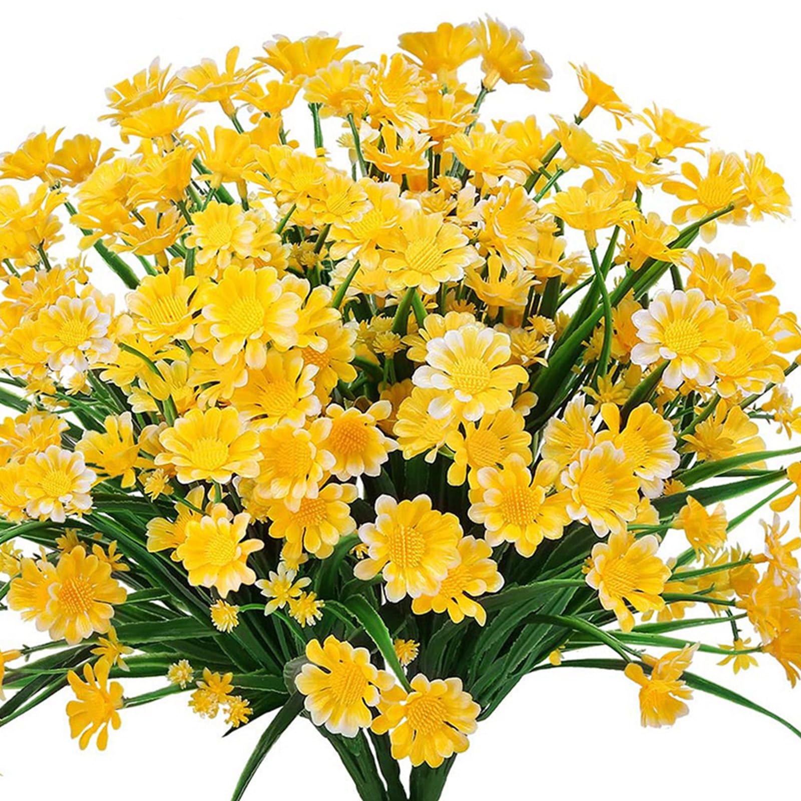 YROHGKPN Artificial Flowers Daisies Uv-Resistant and Colorfasts Plant for Home Decoration Outdoor Garden Flowers Plant