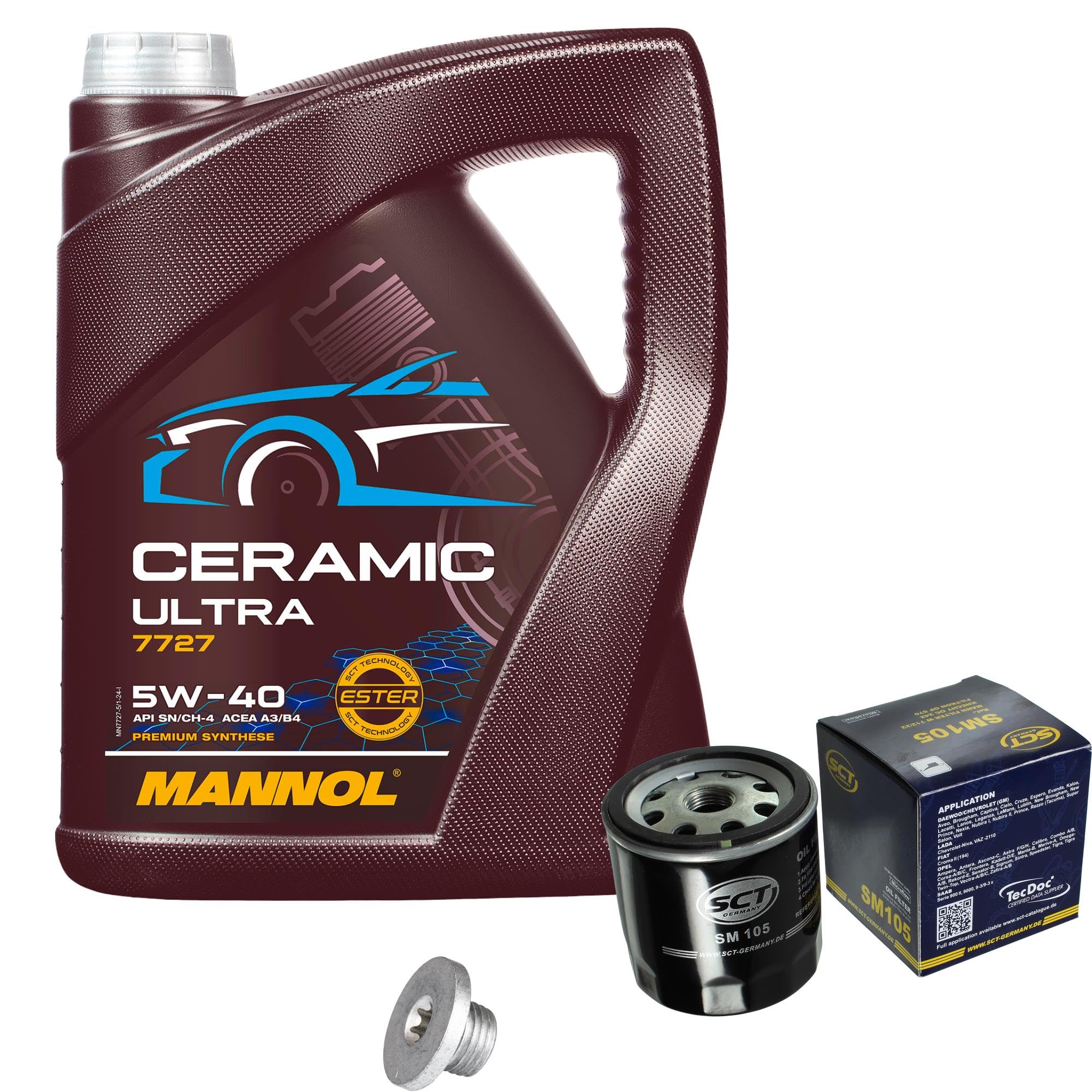 KIT TAGLIANDO OLIO 5L 5W-40 PER MERIVA ASTRA H L48 F48_ F08_ L35 F35_