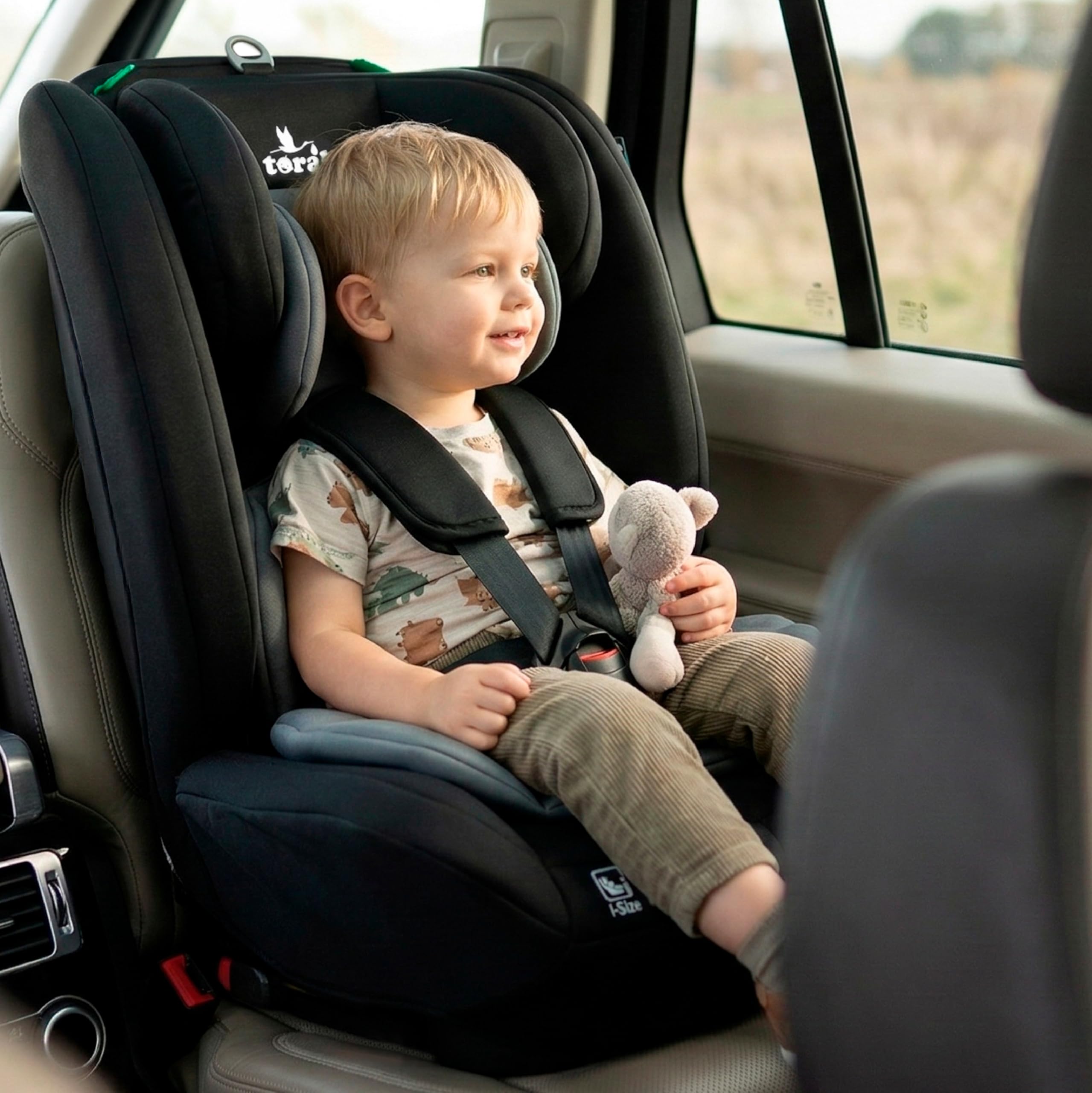 toral Silla Coche isofix 9-36 kg i-Size R129 – Arnés 5 puntos, reposacabezas ajustable – Silla Coche Bebe 76 a 150 isofix – Seguridad evolutiva para niños en trayectos y viajes – Modelo Silverstone+